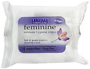 Servetele umede intime Beauty Formulas Feminine Wipes