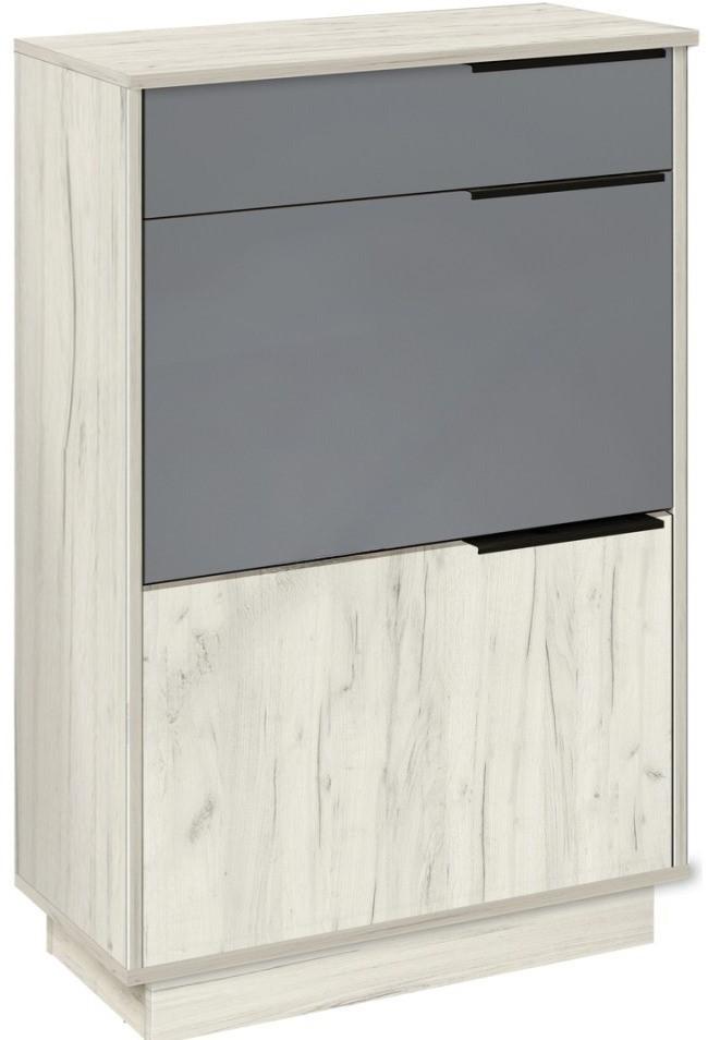 Dulap pentru incaltaminte Modern Visit Stejar Craft Alb/Gri Ardezie