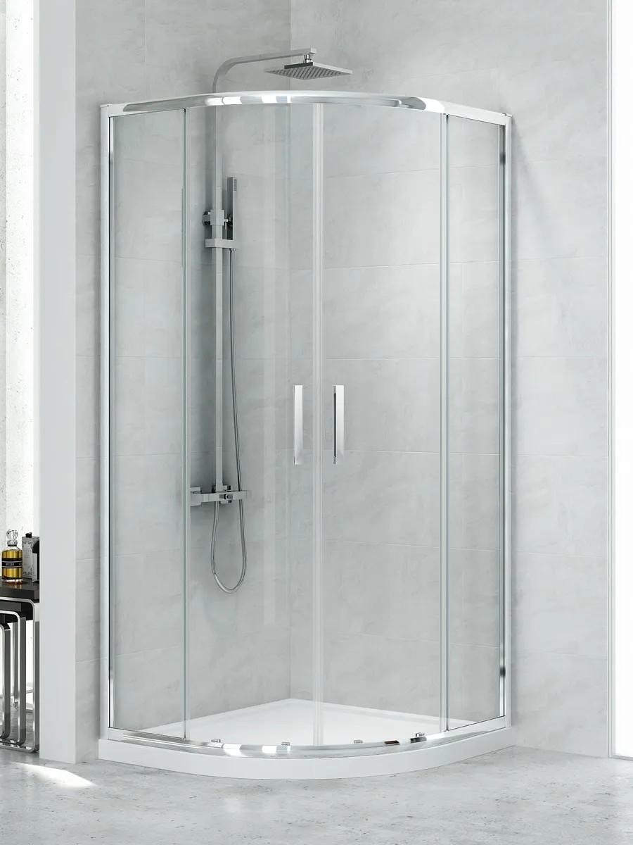 Cabina de dus New Trendy Praktic 2D Quadrant 80x80x195 Sliding K-0575