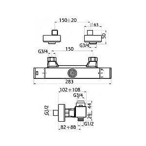 Set de duș Ferro Sada2862 (13347)