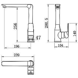 Robinet bucatarie Ferro Tina 38714.1 White (10490)