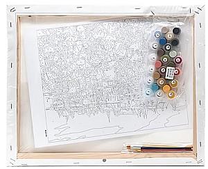 Tablou pe numere Art Gallery Alpaca 30x40 cm