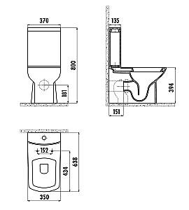 Vas WC Ege Vitrifiye Tyana TYANA (721004) (17503)