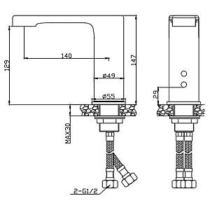 Baterie pentru lavoar Creavit ES2400 (16389)