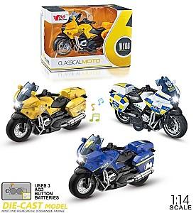 Motocicleta jucarie Ming Ying 66 3 tipuri MY66-M1217