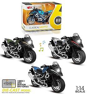 Motocicleta jucarie Ming Ying 66 3 tipuri MY66-M1218