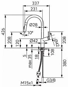 Robinet bucatarie Ferro Cumulus BCU8 (05994)