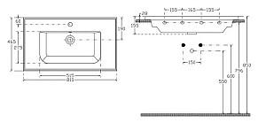 Lavoar baie Orka Linea Flat (10LE50081) (19103)