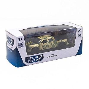 Masina jucarie TechnoDrive Ford F-150 SVT Raptor military 250296