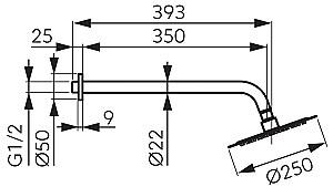 Set de duș FDESIGN Inula FD8-513-33 White (18792)