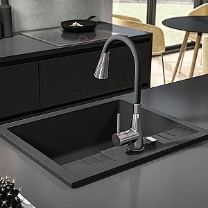 Chiuveta de bucatarie Ferro DRGM1/48/58BA Graphite (09586)