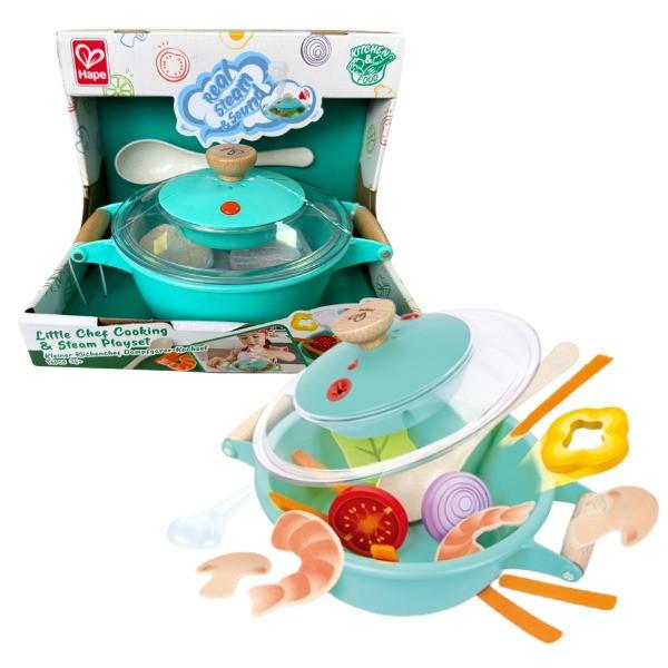 Set de bucatarie pentru papusi Hape cu Vapori Little Chef