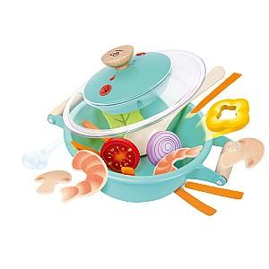 Set de bucatarie pentru papusi Hape cu Vapori Little Chef