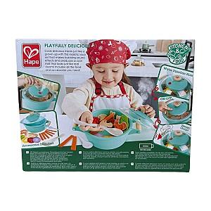 Set de bucatarie pentru papusi Hape cu Vapori Little Chef