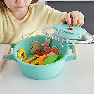 Set de bucatarie pentru papusi Hape cu Vapori Little Chef