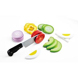 Set de bucatarie pentru papusi Hape Salata sanatoasa