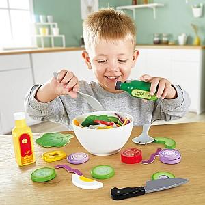 Set de bucatarie pentru papusi Hape Salata sanatoasa