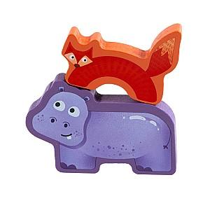 Puzzle Hape Regatul Animalelor 16 piese