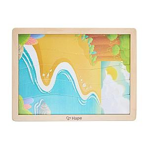 Puzzle Hape Regatul Animalelor 16 piese