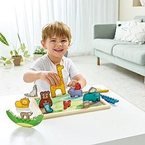 Puzzle Hape Regatul Animalelor 16 piese