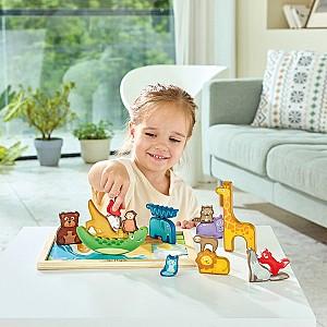 Puzzle Hape Regatul Animalelor 16 piese