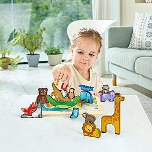 Puzzle Hape Regatul Animalelor 16 piese