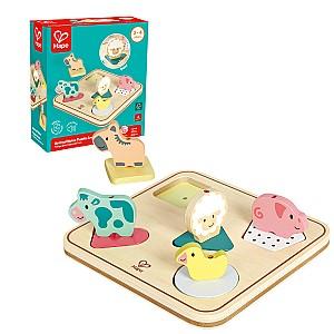 Joc de logica Hape cu animale Forme geometrice