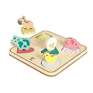 Joc de logica Hape cu animale Forme geometrice