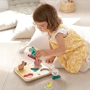 Joc de logica Hape cu animale Forme geometrice