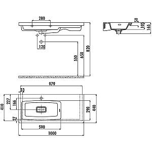 Lavoar baie Creavit MY100 (16129)