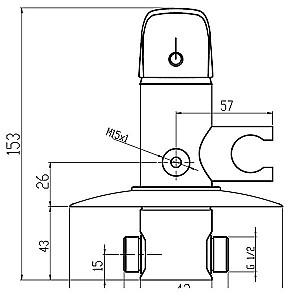 Baterie pentru bideu Ferro Metalia 57 57211.0 (06655)