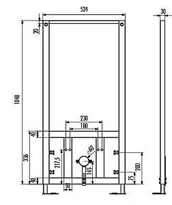 Instalatie wc incastrat cu cadru Creavit GBM500.01 (12783)