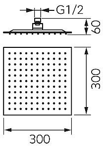 Set de duș Ferro DSN08 300x300 inox