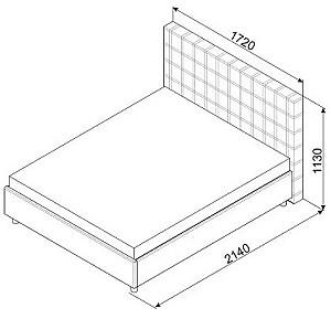 Pat Ambianta Coral 1.6 m Negru + Saltea Salt Confort Clasic 160x200