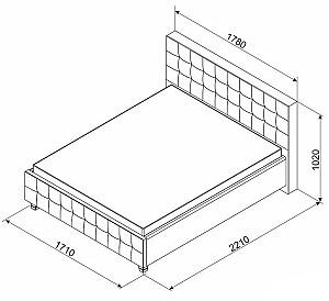 Pat Ambianta Rio 1.6 m Bej + Saltea Salt Confort Clasic 160x200