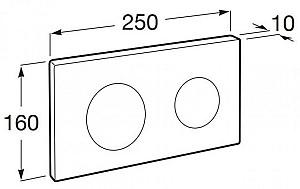 Buton de scurgere Roca PL10 Cromat A890089001