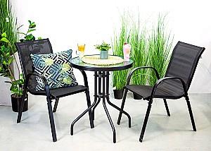 Set mobila de gradina Jumi Fiesta OM-967960 Negru