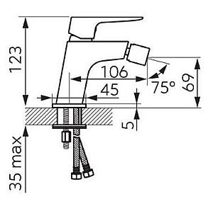 Baterie pentru bideu Ferro Vitto BVI6VLBL (16463)