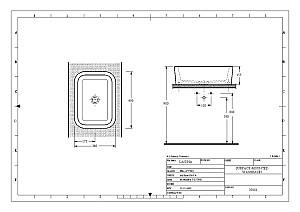 Lavoar baie Ege Vitrifiye Lagina 35x49 35481 (12817)
