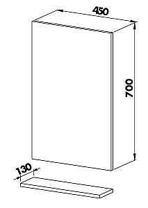 Dulap de baie Martat Pera 45 White