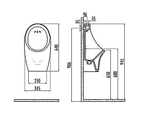 Pisoar Creavit TP611.000 White (12098)