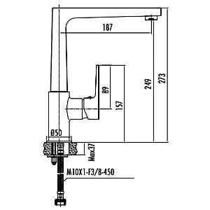 Robinet bucatarie Creavit Sharp SR8500 (12171)