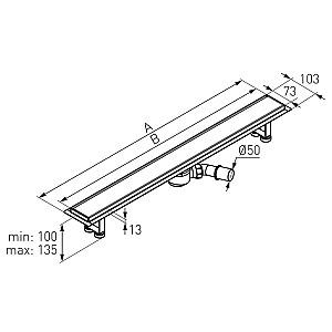 Rigola de dus Ferro OL70 (08316)