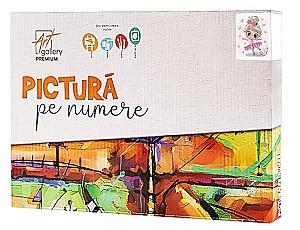 Tablou pe numere Art Gallery Balerină în rochie roz 20x30 cm