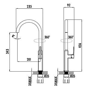 Robinet bucatarie Creavit Slope SP8502 (12182)