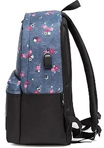 Rucsac 4Play JMS Blue Flowers