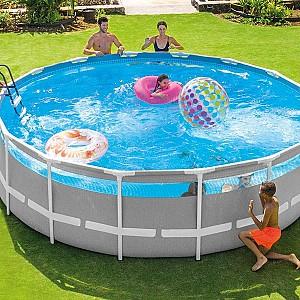 Piscina cu carcasa Intex Prism Frame Clearview (488 x 122 cm)