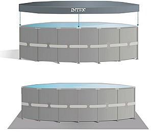 Piscina cu carcasa Intex Prism Frame Clearview (488 x 122 cm)