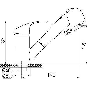 Robinet bucatarie Ferro Vasto BVA8 (08317)