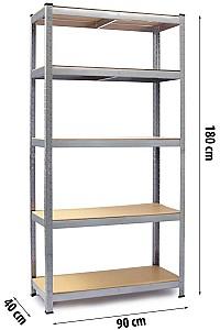 Rafturi pentru depozitare Humberg 180x90x40cm (Silver)